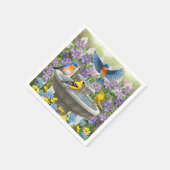 鳥カラフル浴花園 スタンダードカクテルナプキン (角)