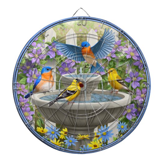 鳥カラフル浴花園 ダーツボード (正面)