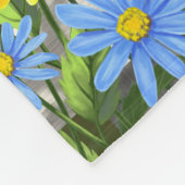 鳥カラフル浴花園 フリースブランケット (角)