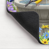 鳥カラフル浴花園 マウスパッド (コーナー)