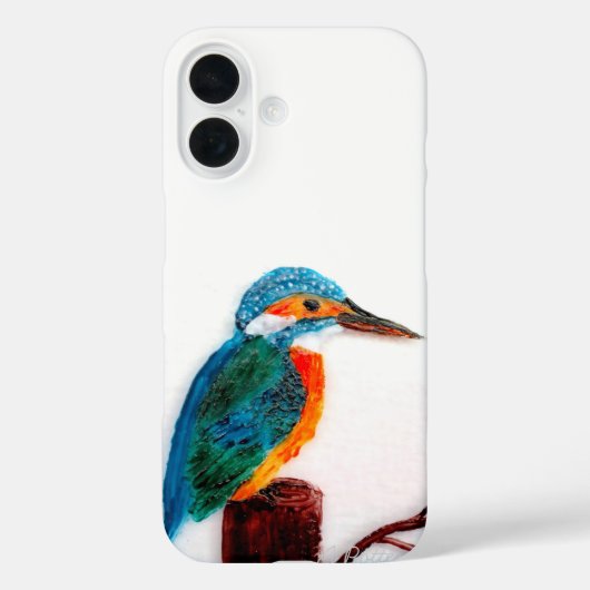 鳥カラフル画カワセミ Case-Mate iPhoneケース (裏面)