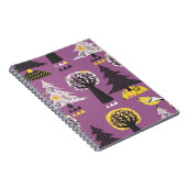 鳥カラフル継ぎ目無しタイル付き林 ノートブック (右側)