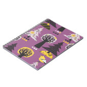 鳥カラフル継ぎ目無しタイル付き林 ノートブック (左側)