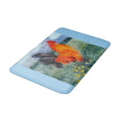 鳥カラフル芸術鶏の鶏 バスマット (アングル)