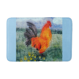 鳥カラフル芸術鶏の鶏 バスマット