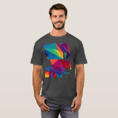 鳥カラフル贈り物 Tシャツ (正面フル)