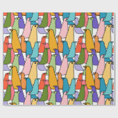 鳥カラフル類 ラッピングペーパー (フラット)