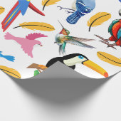 鳥カラフル類 ラッピングペーパー (角)