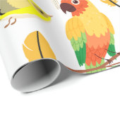 鳥カラフル類 ラッピングペーパー (ロールコーナー)