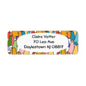 鳥カラフル類 ラベル (正面)