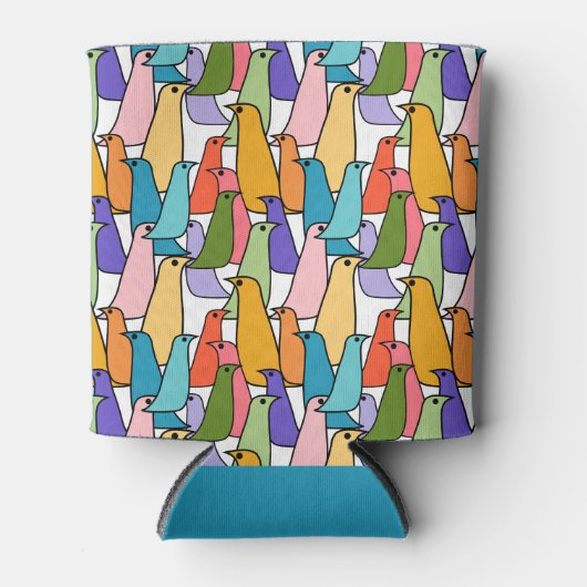 鳥カラフル類 缶クーラー (正面)