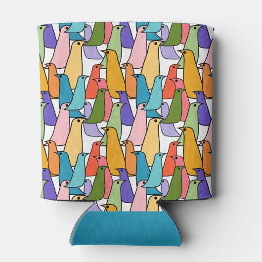 鳥カラフル類 缶クーラー (裏面)