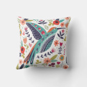 鳥カラフル クッション (裏面)