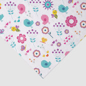 鳥ガーリーとハチの可愛い花園 薄葉紙 (詳細)