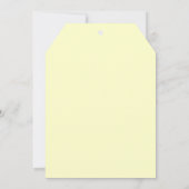 鳥キスをするクリーミーブライダルシャワー 招待状 (裏面)