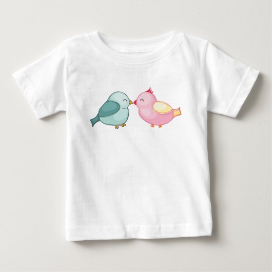 鳥キスをする類 ベビーTシャツ (正面)
