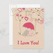 鳥キスをする類 ポストカード (正面/裏面)