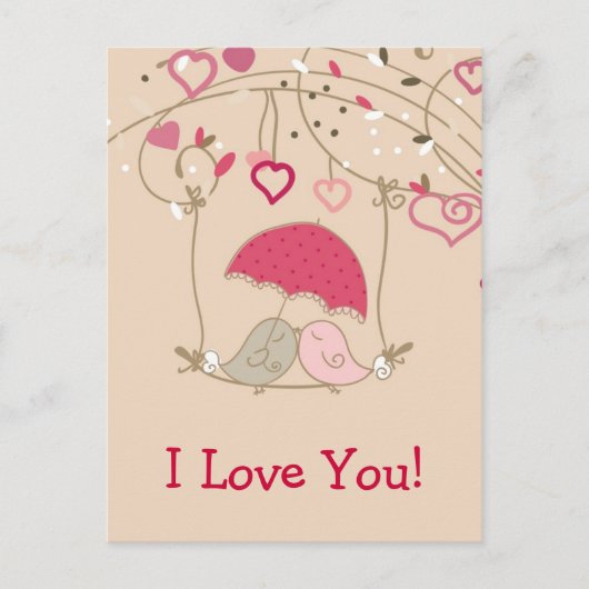 鳥キスをする類 ポストカード (正面)