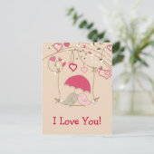 鳥キスをする類 ポストカード (スタンド正面)