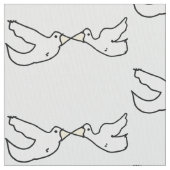 鳥キスをする ファブリック (クローズアップ)
