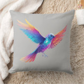 鳥クール図形デザイン クッション (ブランケット)