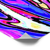 鳥サイケデリック～プリントハロウィン抽象芸術モダン ポスター (角)