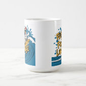 鳥サーファーが鳥の言語に堪能にガイド コーヒーマグカップ (中央)