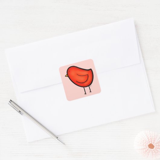 鳥シール スクエアシール (封筒)