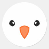 鳥シール ラウンドシール (正面)