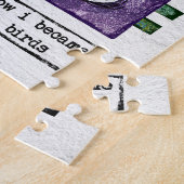 鳥ジグソーパズルおもしろい – 鳥にとりつかれる ジグソーパズル (側面)