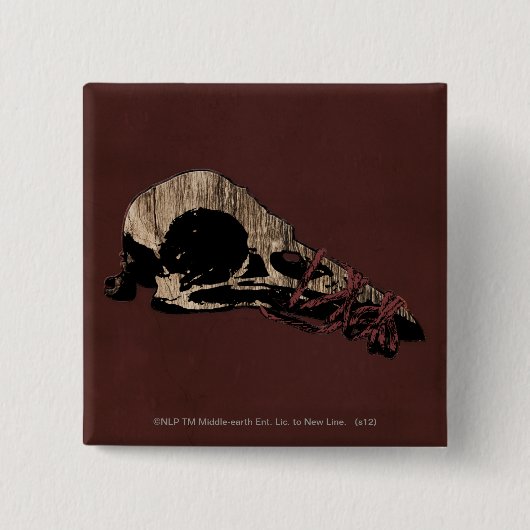 鳥スカル 缶バッジ (正面)