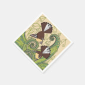 鳥デザインナプキン スタンダードカクテルナプキン (角)