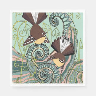 鳥デザインナプキン スタンダードランチョンナプキン