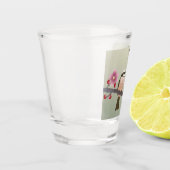 鳥デザイン ショットグラス (左)