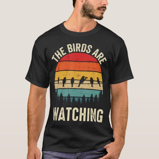 鳥バカのためのバードウォッチング Tシャツ (正面)