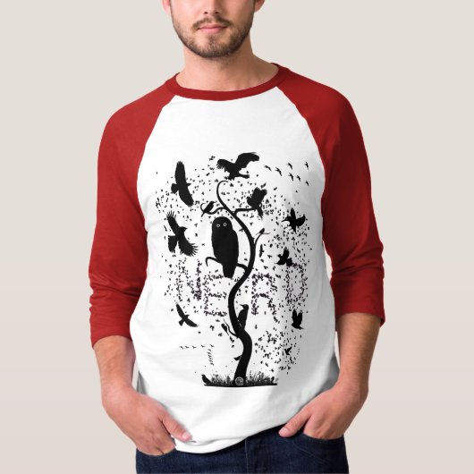 鳥バカTシャツ Tシャツ (正面)