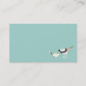 鳥パターン名刺 名刺 (裏面)