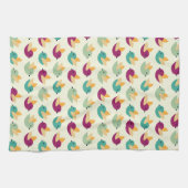 鳥パターン キッチンタオル (横)