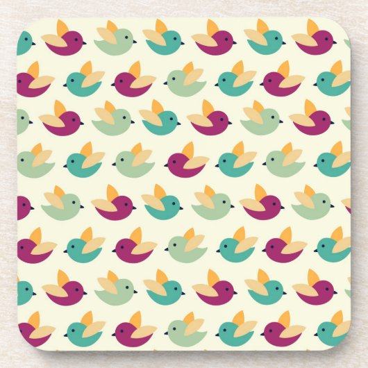 鳥パターン コースター (正面)