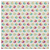 鳥パターン ファブリック (見本)