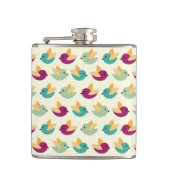 鳥パターン フラスク (正面)