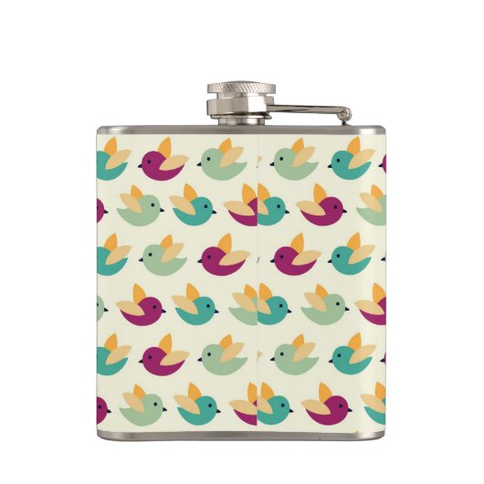 鳥パターン フラスク (裏面)
