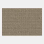 鳥パーソナライズされた、木、バーラップ ラッピングペーパーシート (正面2)