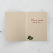 鳥ビクトリアンクリスマスカード シーズンカード (内部)