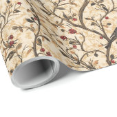 鳥ビクトリアン包み紙 ラッピングペーパー (ロールコーナー)