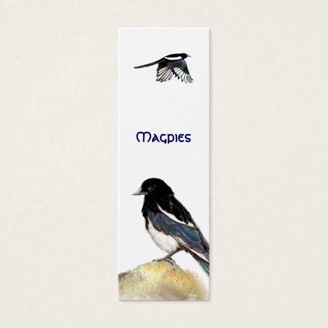 鳥ファンのためのMagpies BookMark (正面)
