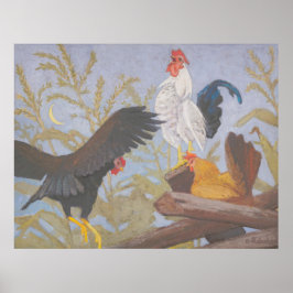 鳥ファンシー – クカラフルルハネクによる家禽（1969年） ポスター