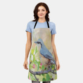 鳥ファン エプロン (着用した状態)