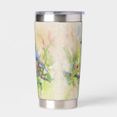 鳥ファン 保温保冷タンブラー (左面)