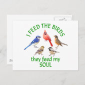 鳥フィーダ ポストカード (正面/裏面)